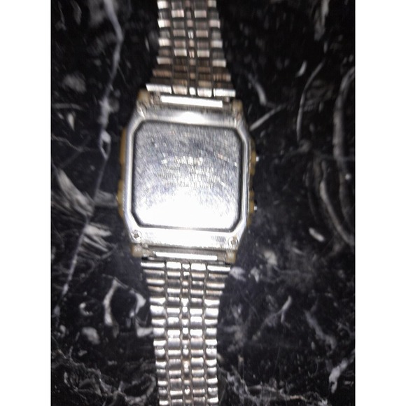 Casio Al-180 Solar Powered Digital Mens Vintage Watch For Parts Or Repair